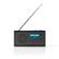 NEDIS DAB+ Radio, sort 3W, FM/DAB+ , Clock & Alarm function