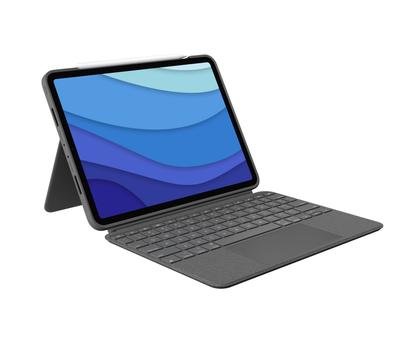 LOGITECH iPad Pro 11'' (1/2/3rd gen.) Combo Touch, Grey (Nordic) (920-010147)