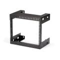 8U Open Frame Wall Mount Equipment Rack - 12 in. Deep