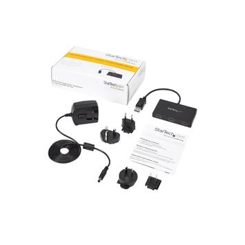 StarTech 3-Port Multi Monitor Adapter, DisplayPort 1.2 to HDMI MST Hub, Triple 1080p HDMI Monitor, Video Splitter for Extended Desktop Mode on Windows PCs Only, DP to 3x HDMI MST Hub - Multi Stream Transport ( (MSTDP123HD)