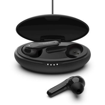 BELKIN SoundForm Move - True wireless-hörlurar med mikrofon - inuti örat - Bluetooth - svart (PAC001BTBK-GR)