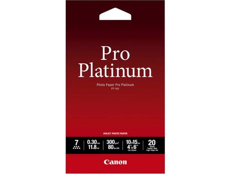 Canon PT-101 Pro Platinum 10x15cm Photo Paper - 20 ark - 300 g/m² (2768B013)