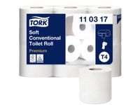 TORK Toiletpapir Tork Premium Extra Soft T4 3-lags Hvid Sæk/7x6