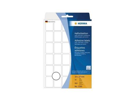 HERMA Labels 19 mm x 27 mm white (960) (2390)