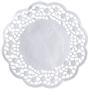 ABENA Kagepapir, Ø14cm, 40 g/m2, hvid, papir, udhugget, rund