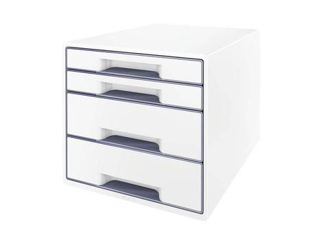 LEITZ Skuffekabinet Desk Cube WOW hvid/grå 4 skuffer (52132001)
