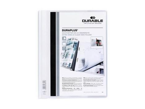 DURABLE Hurtighefter DURAPLUS A4 spile innst hvi (2579-02)