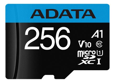 A-DATA 256GB MicroSDXC UHS-I CLASS10 A1 R/ W:100/ 25 MB/s (AUSDX256GUICL10A1-RA)