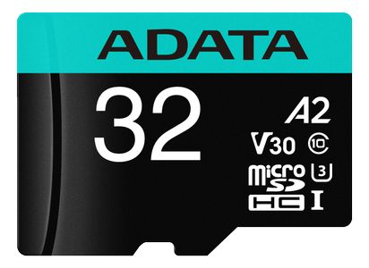 A-DATA 32GB MicroSDHC UHS-I U3 V30S A2 R/ W:100/ 70 MB/s (AUSDH32GUI3V30SA2-RA)