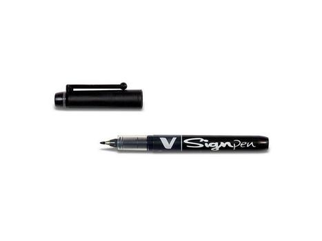 PILOT Fineliner Pen V-Sign Pen black (SW-VSP-B*12)
