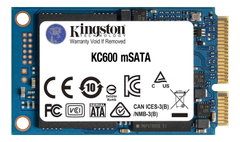 KINGSTON n KC600 - SSD - encrypted - 1024 GB - internal - mSATA - SATA 6Gb/s - 256-bit AES - Self-Encrypting Drive (SED), TCG Opal Encryption