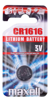 MAXELL knappcellsbatteri,  CR1616, Lithium, 3V, 1-pack (11238300)