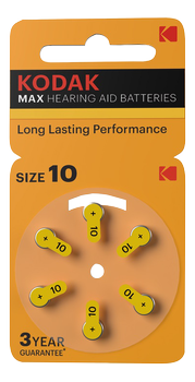 KODAK hearing aid P10 battery (6 pack) (30423312)