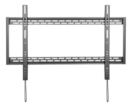 DELTACO 60”-100” heavy-duty fixed curved & flat TV wall mount, 100kg, black (ARM-475)