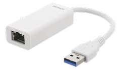 DELTACO Adapter USB-A 3.0 to Network Adapter - White