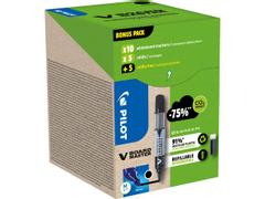 PILOT Whiteboardpenn PILOT V-Board sort(10+10)
