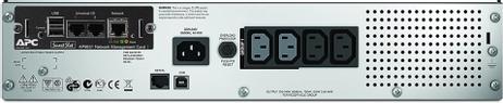APC Smart-UPS 750VA LCD RM - UPS - 500 watt - 750 VA - med APC UPS Network Management Card (SMT750RMI2UNC)