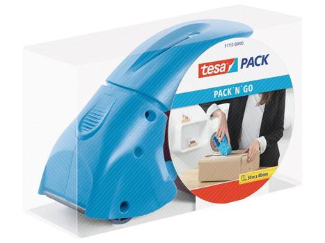 TESA Tapeholder Pack n Go blå 171x68x115mm (51112-00000-00)