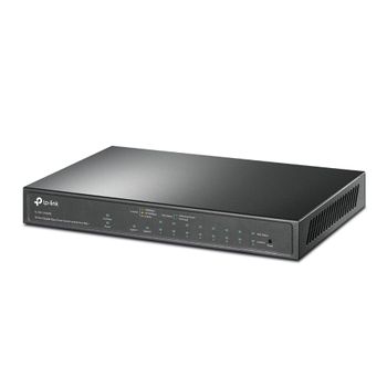 TP-LINK 10-Port Gigabit Easy Smart Switch with 8-Port PoE+ PORT: 8x Gigabit PoE+ Ports,  2x Gigabit Non-PoE Ports,  1x Combo Gigabit SFP Slot SPEC: 802.3at/ af,   123 W PoE Power,   Desktop Steel Case FEATURE:  (TL-SG1210MPE)