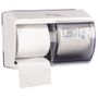 Abena Dispenser, Abena, 17,5x25,5x17,5cm, hvid, plast, til 2 ruller toiletpapir