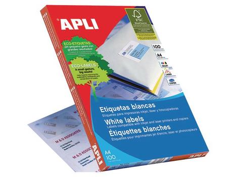 APLI Etikett APLI 70,0x25,4 hvit (3300) (01270)
