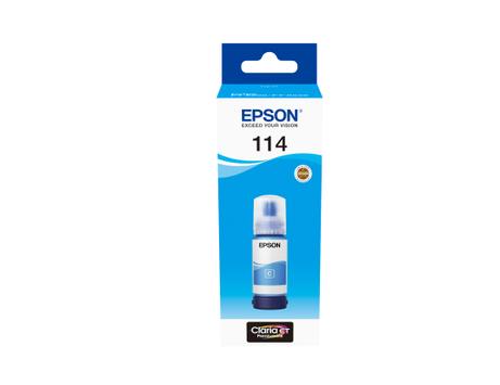 Epson 114 - cyan - original - blekkrefill for EcoTank ET-8500 & EcoTank ET-8550 (C13T07B240)