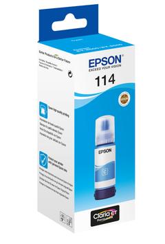 Epson 114 - cyan - original - blekkrefill for EcoTank ET-8500 & EcoTank ET-8550 (C13T07B240)