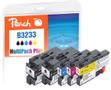 PEACH LC-3233 blækpatron 5 stk Sort, B
