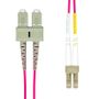 ProXtend LC-SC UPC OM4 Duplex MM Fiber Cable 12M (FO-LCSCOM4D-012)