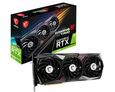 MSI Nvidia RTX 3070 LHR 8GB GDDR6 3DP/HDMI 7680*4320 1730/ 1845MHz 5888CUDA 240/650W 4mon PCIe 4.0 (RTX 3070 GAMING Z TRIO 8G LHR)