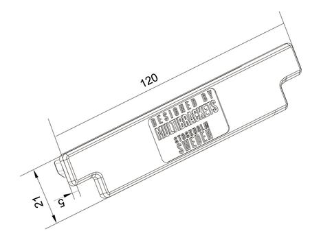 MULTIBRACKETS M Pro Series - Rail End Cover Pro Series Parts (7350073733699 $DEL)