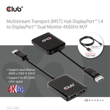 Club 3D video adapter - 20 cm (CSV-7220)