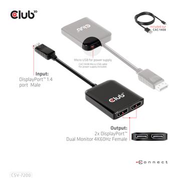 Club 3D video adapter - 20 cm (CSV-7220)