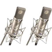 Neumann Neumann U 87 Ai Stereoset L. diaph mic w 3 switch pat Nikel Stereo
