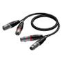 PROCAB Procab REF710/1.5 2x XLR Hun-2x XLR Han-1.5m