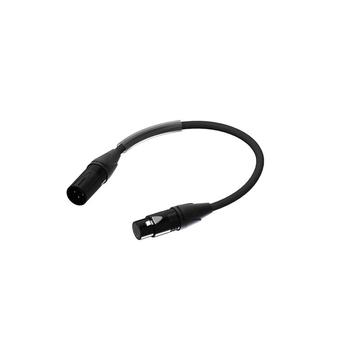 PROCAB DMX 3-5p  PLP150 Sort 3M - 5FM  Neutrik MXX 110 Ohm 25cm (PLP150/025)