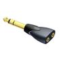 PROCAB Adapter CLP208 Sort 6.3mm Jack M Stereo - 2 x 3.5mm Jack FM