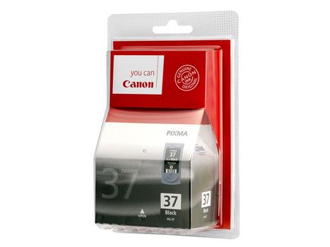 CANON n PG-37 - 2145B001 - 1 x Black - Ink tank - For PIXMA iP1800, iP1900, iP2500, iP2600, MP140, MP190, MP210, MP220, MP470, MX300, MX310 (2145B001)