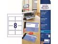 AVERY Visitkort AVERY mat, 260g, 85x54mm
