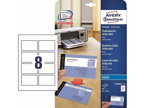 AVERY Business Card Inkjet Paper 80  (C32015-10)