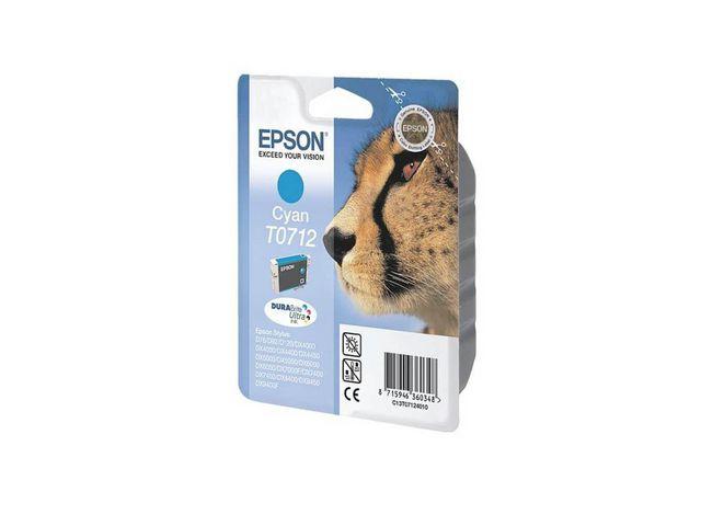 Epson - T0712 - cyan - original - blekkpatron