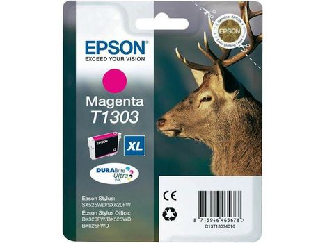 EPSON T1303 ink cartridge magenta extra high capacity 10.1ml 1-pack blister without alarm - DURABrite Ultra Ink (C13T13034012)