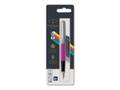 PARKER Jotter Fountain Pen Magenta/Stainless Steel Barrel Blue and Black Ink - 2096860