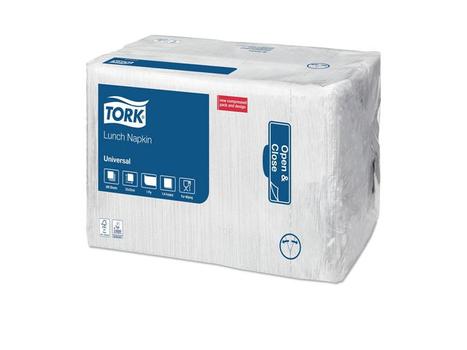 TORK Serviet TORK 1/4-fold 1-lag hvid 500/pk (509300)
