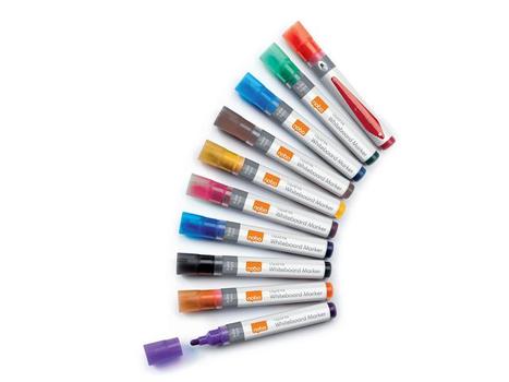 NOBO Whiteboardpenne NOBO Liq rund mix 10/PK (1915381)