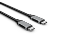Elivi USB C till C kabel 2 meter Svart/Space Grå, 10gbps/100W