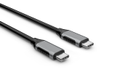 Elivi USB C til C kabel 1 meter Svart/ Space Grey, 10gbps/ 100W (ELV-USBC2C-B010)