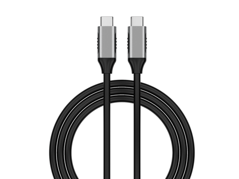 Elivi USB C til C kabel 2 meter Svart/ Space Grey, 10gbps/ 100W (ELV-USBC2C-B020)