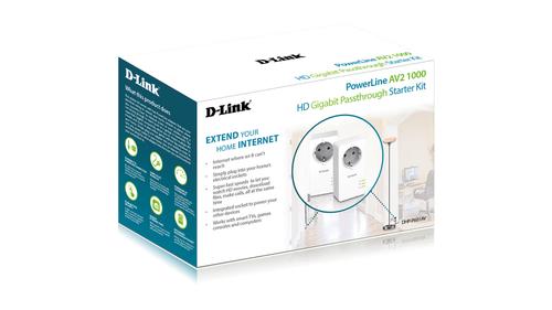 D-LINK POWERLINE AV2 KIT 2X DHP-P600AV 1X10/ 100/ 1000MBIT/ S LAN PORT DLAN (DHP-P601AV/E)