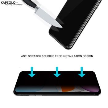 KAPSOLO Privacy Tempered GLASS iPhone XR Sreen Protection Clear screen protector Apple (KAP30297)